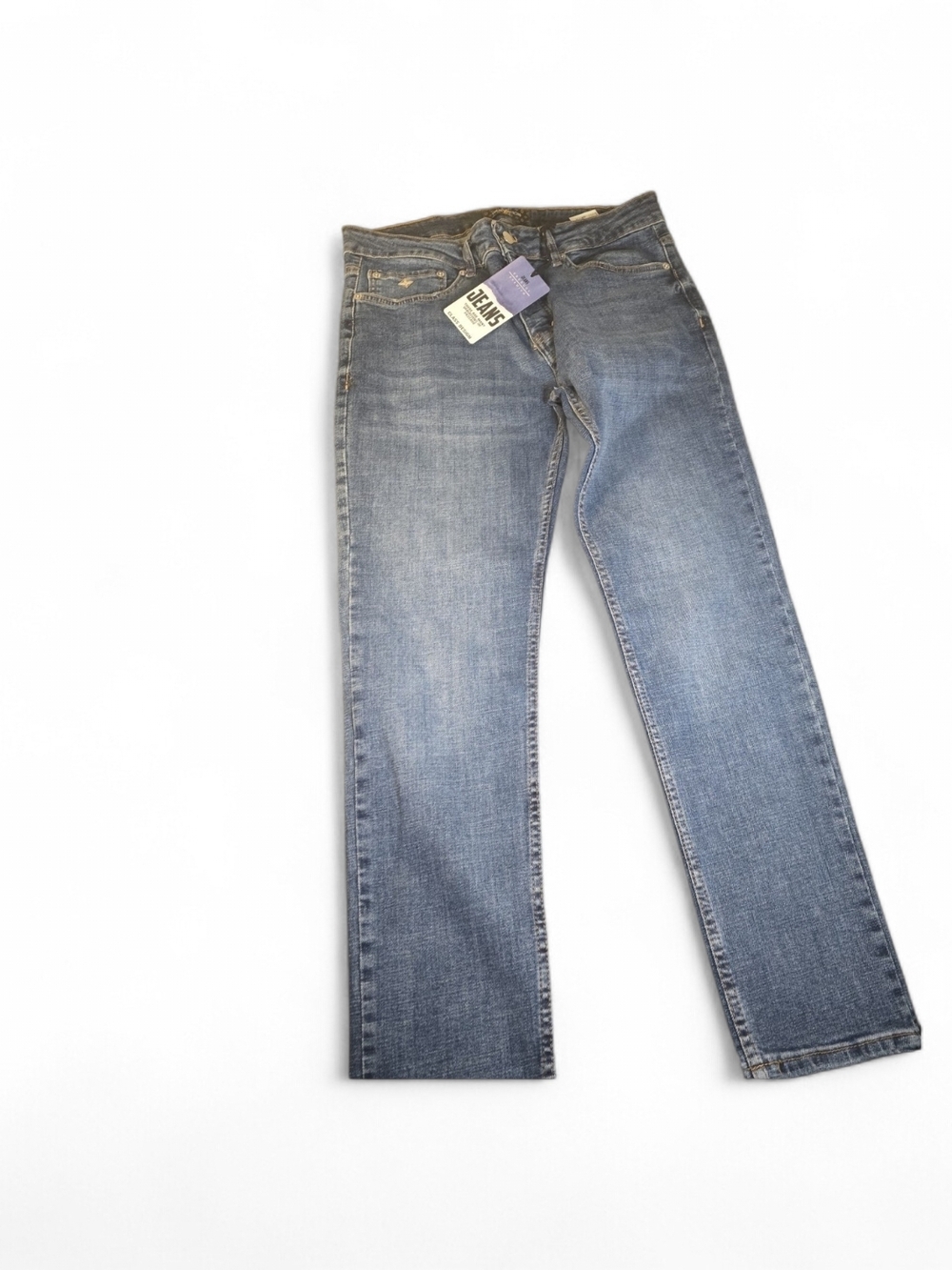 Women’s Blue Straight-Leg Jeans